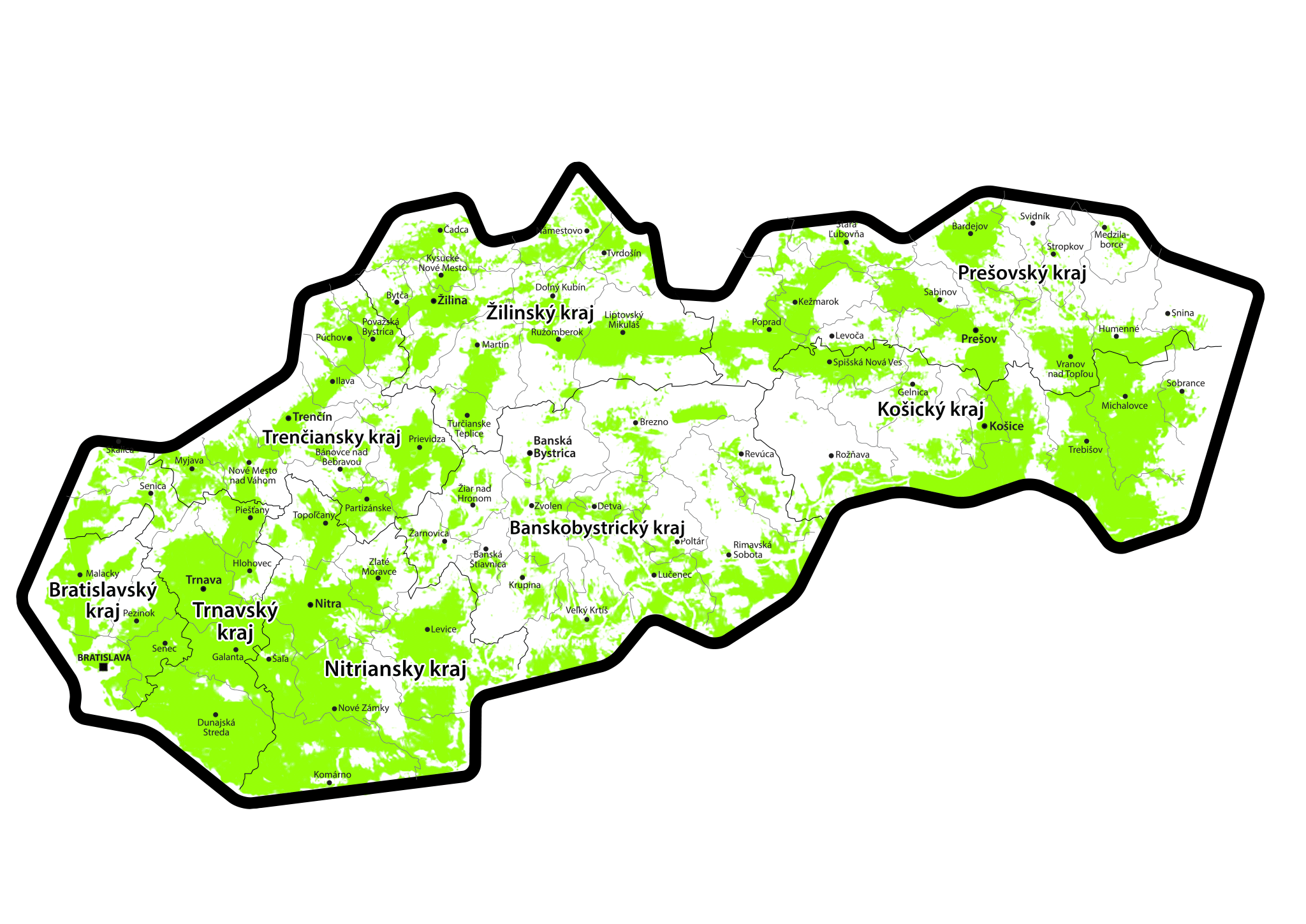 mapa pokrytia